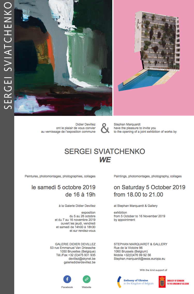 Affiche. Exposition commune de Didier Devillez & Stephan Marquardt. 2019-10-05